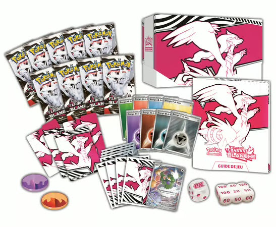 LIMITE A 1/ PERSONNE : POKÉMON JCC : COFFRET DRESSEUR D'ÉLITE ÉCARLATE ET VIOLET - EV 10.5 FLAMME BLANCHE - FR