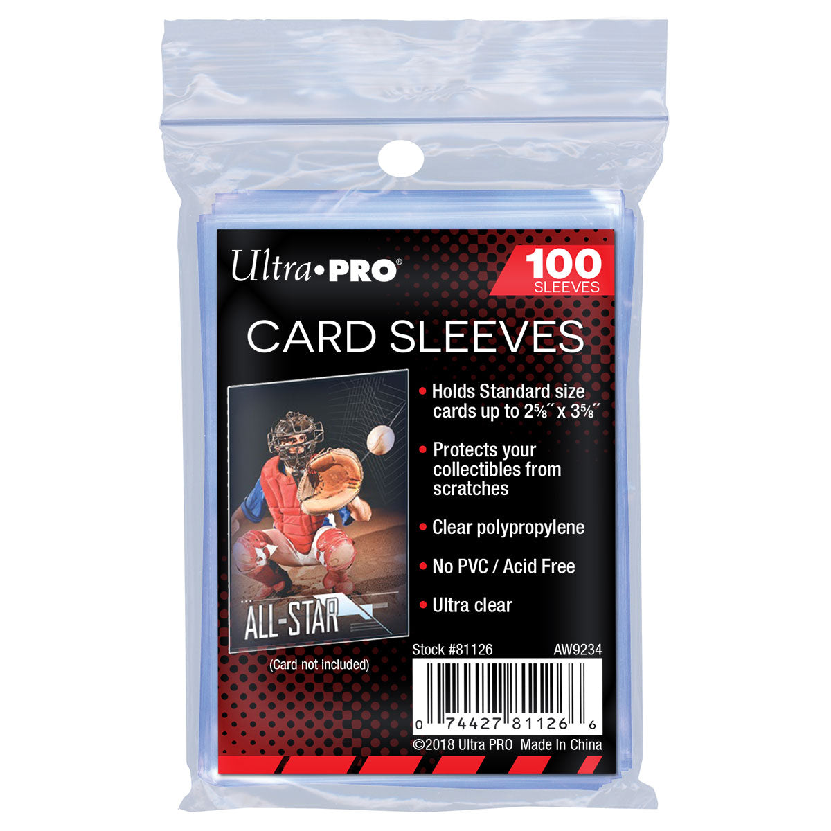ULTRA PRO - SACHET DE 100 PROTÈGES CARTES SOUPLE FORMAT STANDARD