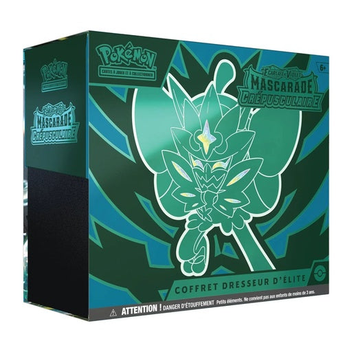 POKÉMON JCC - ÉCARLATE ET VIOLET - COFFRET DRESSEUR D'ÉLITE MASCARADE CRÉPUSCULAIRE OGERPON