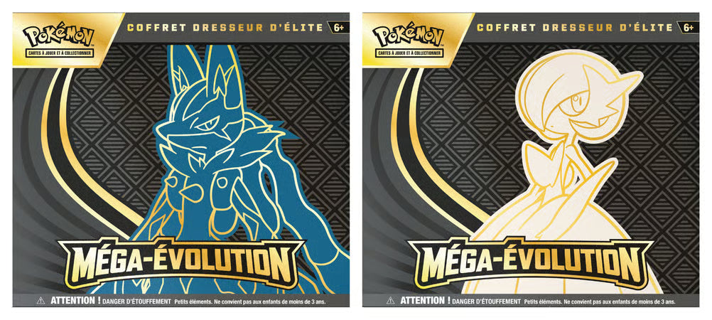 Pokémon Coffret Dresseur D’Élite Méga-Évolution Lucario - 9 Boosters + Carte Promo + Accessoires Premium JCC