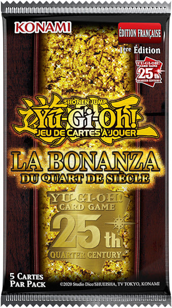 ENVOI LE 7/11 : YU-GI-OH! JCC - DISPLAY DE PACK DE BOOSTER LA BONANZA DU QUART DE SIÈCLE (24 BOOSTERS) - FR