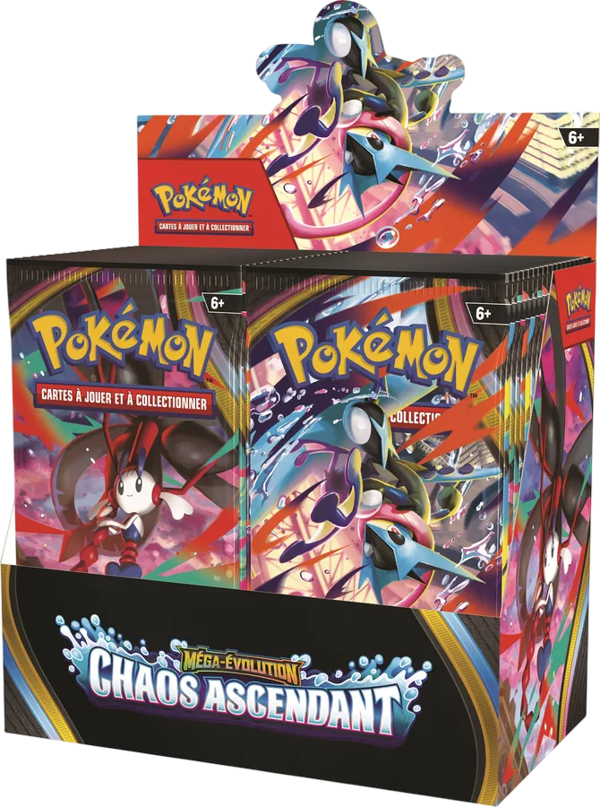 Pokémon JCC : Display de Pack de Boosters Méga-Évolution ME04 Chaos Ascendant (Display x36) - FR