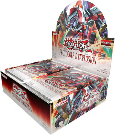 YU-GI-OH! JCC - DISPLAY DE PACK DE BOOSTER PROTOCOLE D’EXPLOSION (24 BOOSTERS) - FR