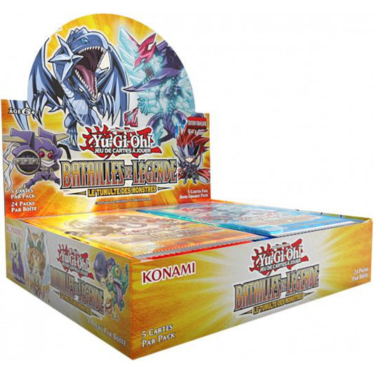 PRECOMMANDE : YU-GI-OH! JCC - DISPLAY DE PACK DE BOOSTER BATTLES OF LEGEND: MONSTER MAYHEM (24 BOOSTERS) - FR