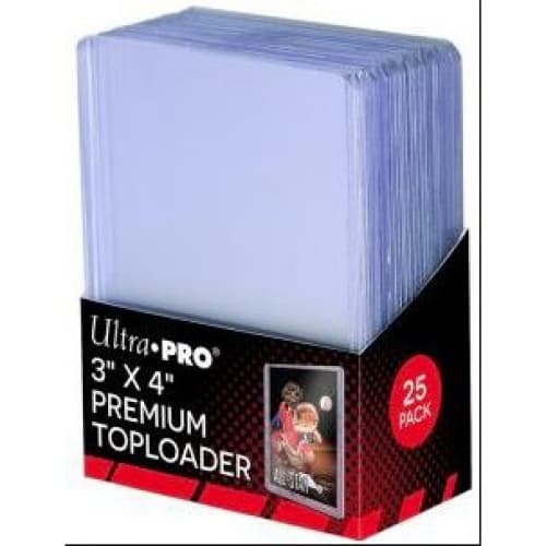 ULTRA PRO - PROTÈGES CARTES STANDARD - TOPLOADER TRANSPARENT REGULAR ULTRA CLEAR PAR 25 (77 X 100 MM)