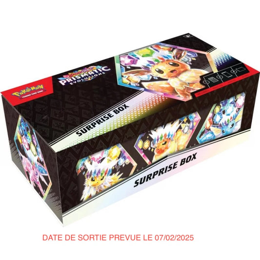 LIMITE A 2/ PERSONNE : Coffret – Boîte – Surprise – Pokémon – EV8.5 – Évolutions Prismatiques – FR