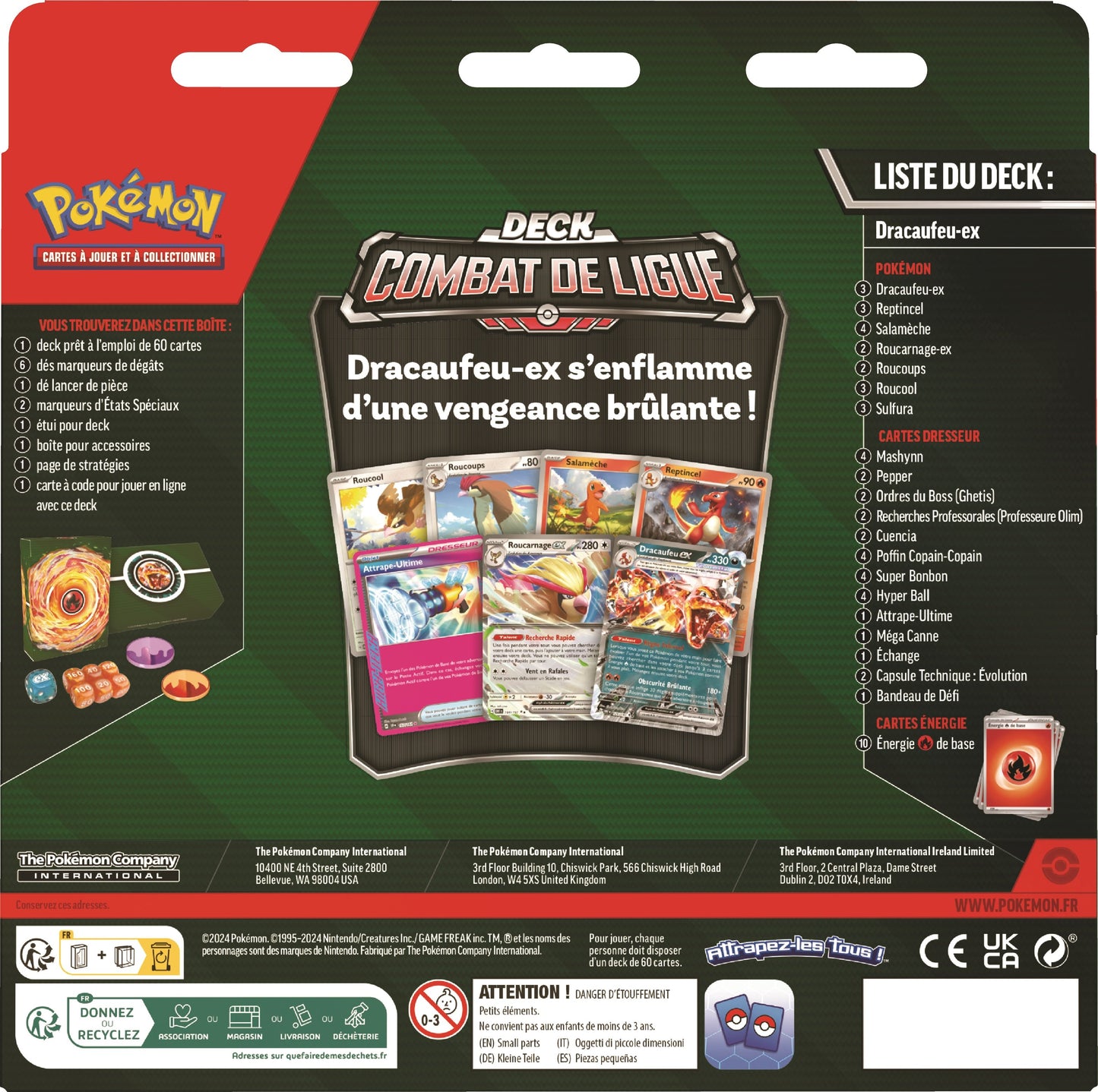 POKÉMON JCC - DECK COMBAT DE LIGUE DRACAUFEU-EX