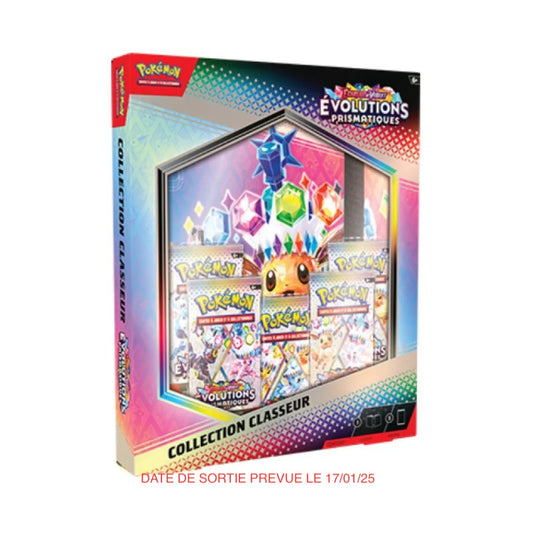 LIMITE 2/ PERSONNE : Coffret – Classeur – Pokémon – EV8.5 – Évolutions Prismatiques – FR