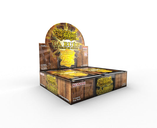 PRECOMMANDE : YU-GI-OH! JCC - DISPLAY DE PACK DE BOOSTER LA RUÉE DU QUART DE SIÈCLE (24 BOOSTERS) - FR