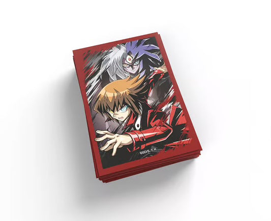 YU-GI-OH! JCC - PACK DE PROTÈGE-CARTES JADEN & YUBEL (50 POCHETTES)