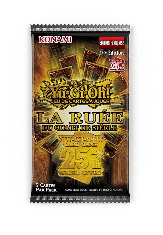 PRECOMMANDE : YU-GI-OH! JCC - DISPLAY DE PACK DE BOOSTER LA RUÉE DU QUART DE SIÈCLE (24 BOOSTERS) - FR