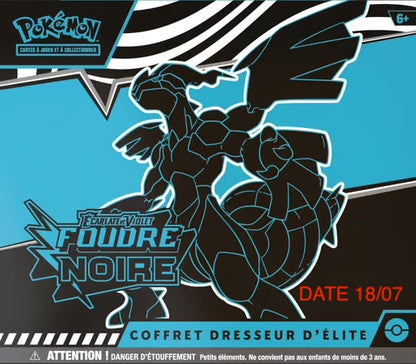 LIMITE DE 1/ PERSONNE : POKÉMON JCC : COFFRET DRESSEUR D'ÉLITE ÉCARLATE ET VIOLET - EV 10.5 FOUDRE NOIRE - FR