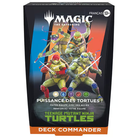 PRECOMMANDE : ENVOI LE 06/03 MAGIC: THE GATHERING - DECK COMMANDER TEENAGE MUTANT NINJA TURTLES : PUISSANCE DES TORTUES ! - FR