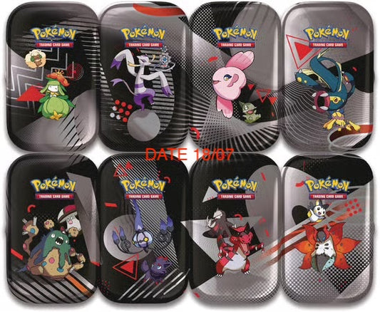 LIMITE 1 / PERSONNE :POKÉMON JCC : MINI-BOÎTE UNYS ÉCARLATE ET VIOLET - EV 10.5 FOUDRE NOIRE ET FLAMME BLANCHE (1X MINI-BOÎTE ALÉATOIRE) - FR